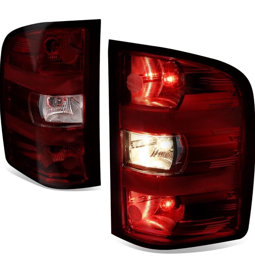 07-13 CHEVY SILVERADO 1500 RED SMOKED ORIGINAL STYLE TAILLIGHTS