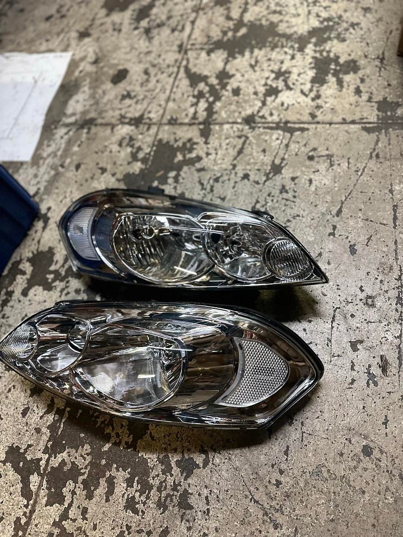 06-13 CHEVY IMAPALA CHROME CLEAR HEADLIGHTS