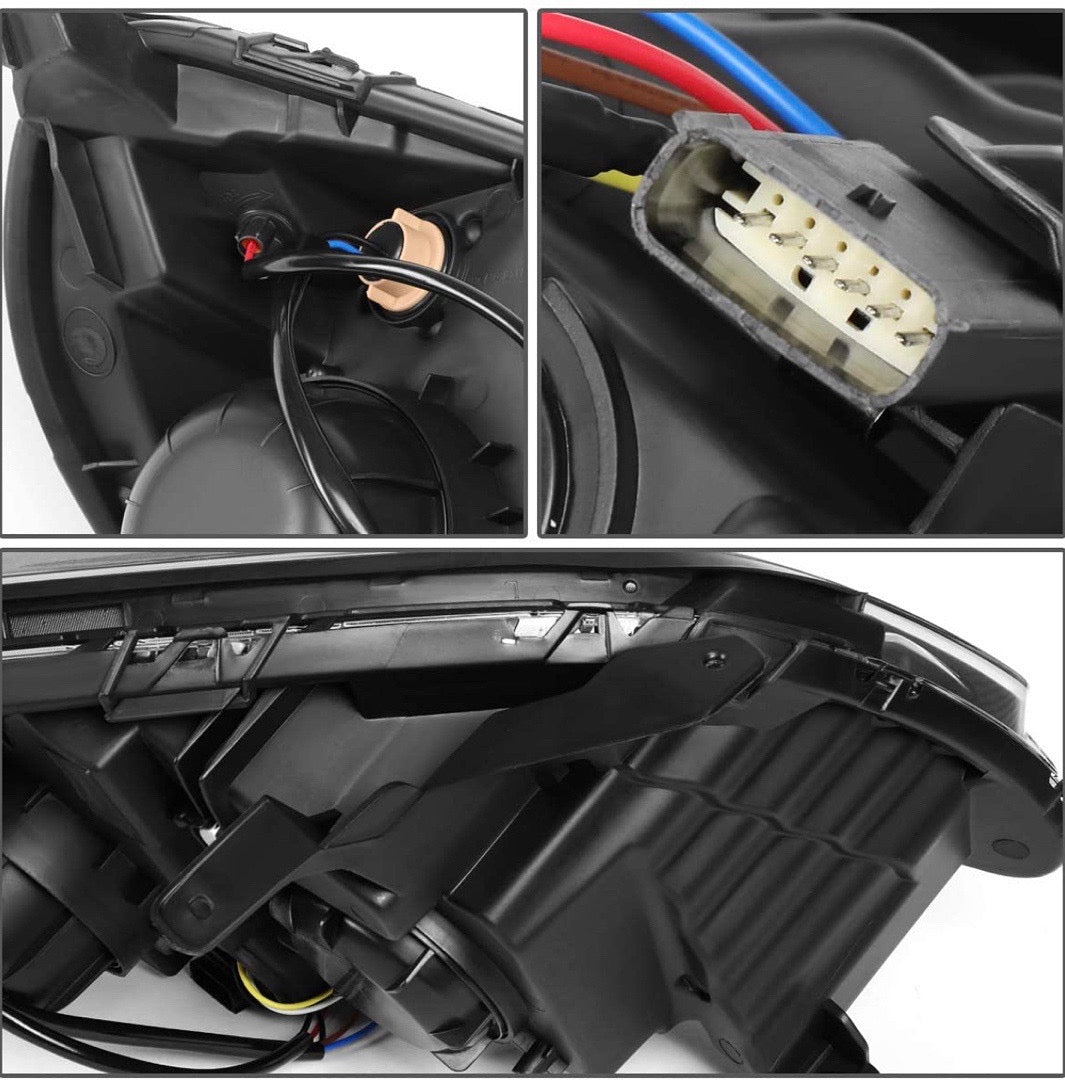 BLACK AMBER PROJECTOR HEADLIGHT+SIGNAL LAMPS REPLACEMENT FOR 16-17 EQUINOX