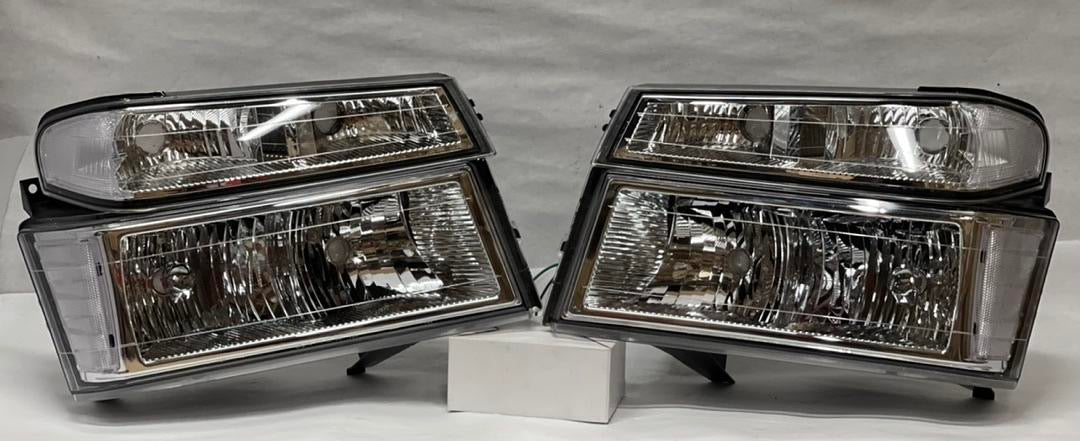 04-12 CHEVY COLORADO 4pcs chrome clear headlights
