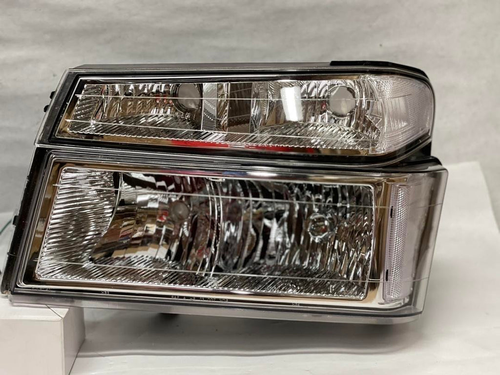 04-12 CHEVY COLORADO 4pcs chrome clear headlights