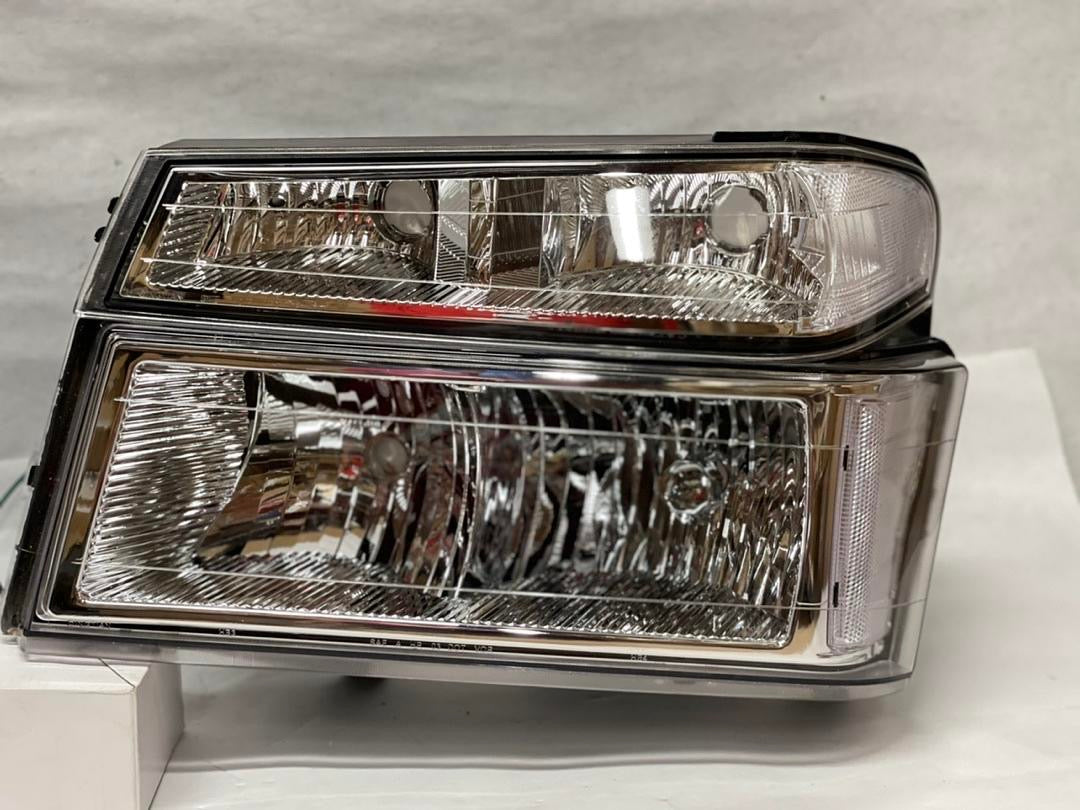 04-12 CHEVY COLORADO 4pcs chrome clear headlights