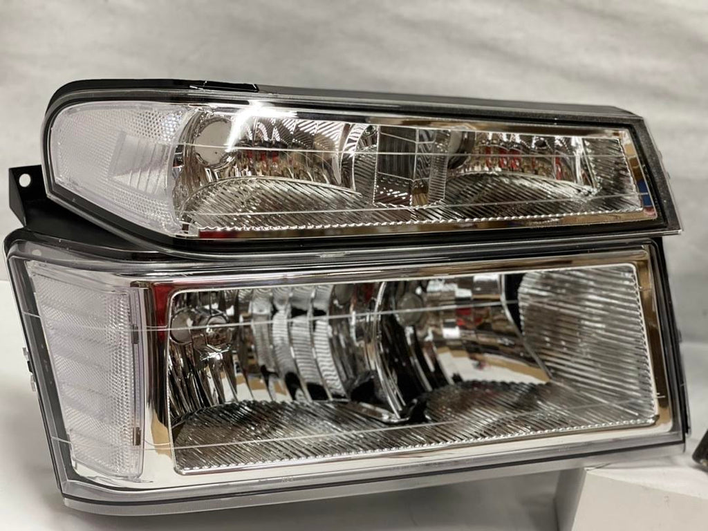 04-12 CHEVY COLORADO 4pcs chrome clear headlights