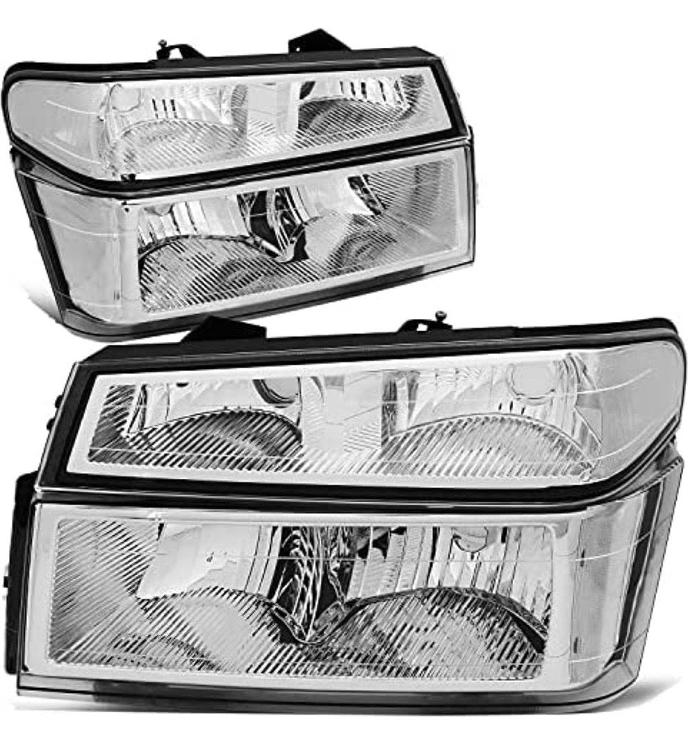 04-12 CHEVY COLORADO 4pcs chrome clear headlights
