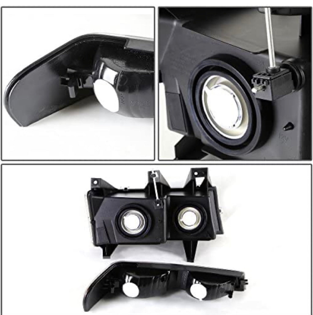 04-12 CHEVY COLORADO 4pcs chrome clear headlights