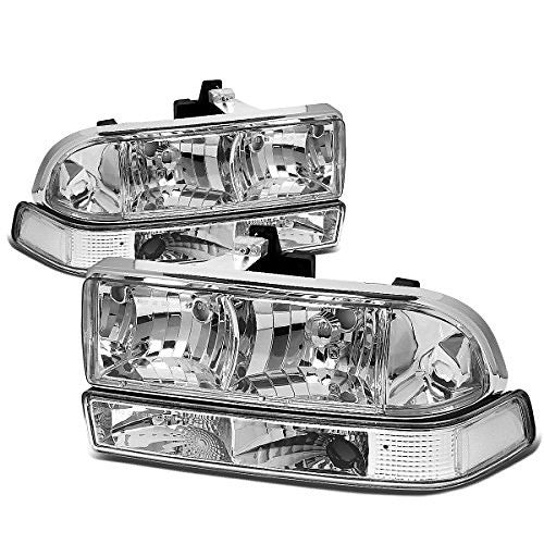 OB 98-04 CHEVY BLAZER / S10 CHROME HOUSING AND CLEAR HEADLIGHTS