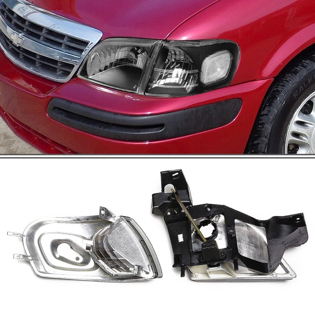 HEADLIGHTS FOR 1997 TO 2005 FOR PONTIAC TRANS SPORT / CHEVY VENTURE / OLDSMOBILE SILHOUETTE / PONTIAC MONTANA.