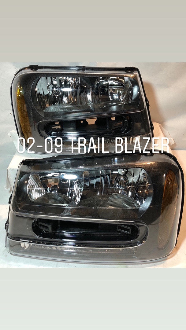 02-09 CHEVY TRAIL BLAZER AMBER SMOKED HEADLIGHTS