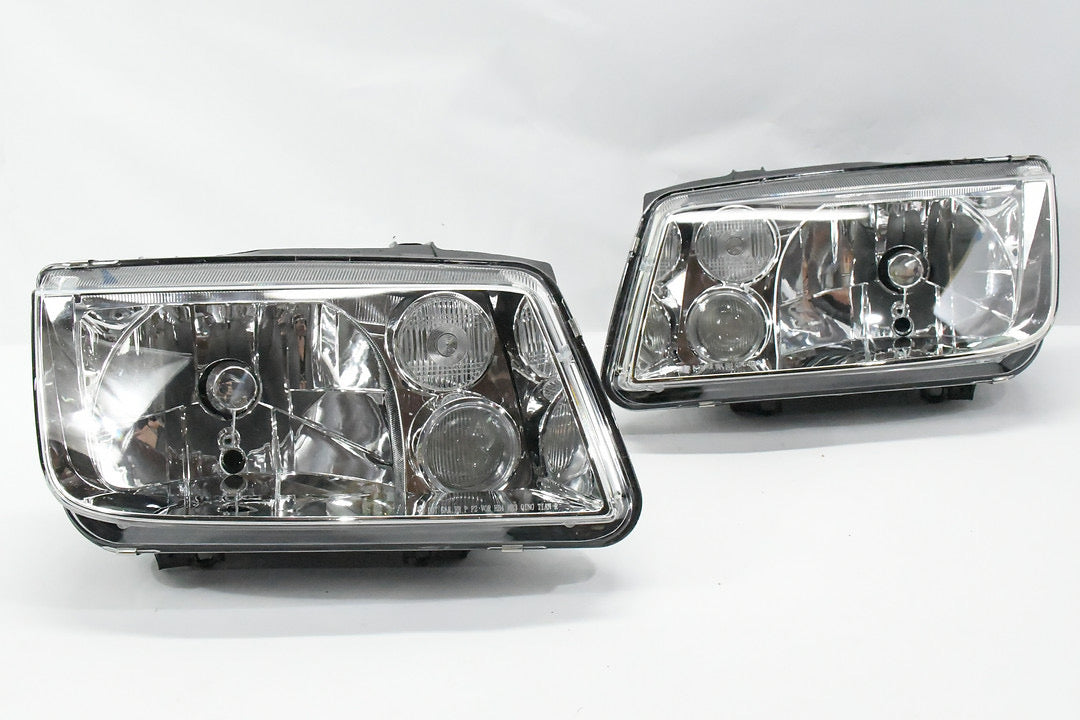 99-05 VOLKSWAGEN JETTA CHROME PAIR HEADLIGHTS