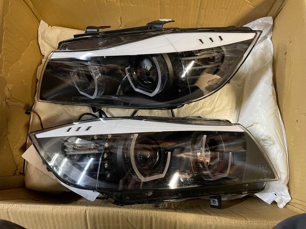 05-08 BMW 325I/ 325XI LED COLOR CHANGING BLACK HOUSING WHITE HEADLIGHT