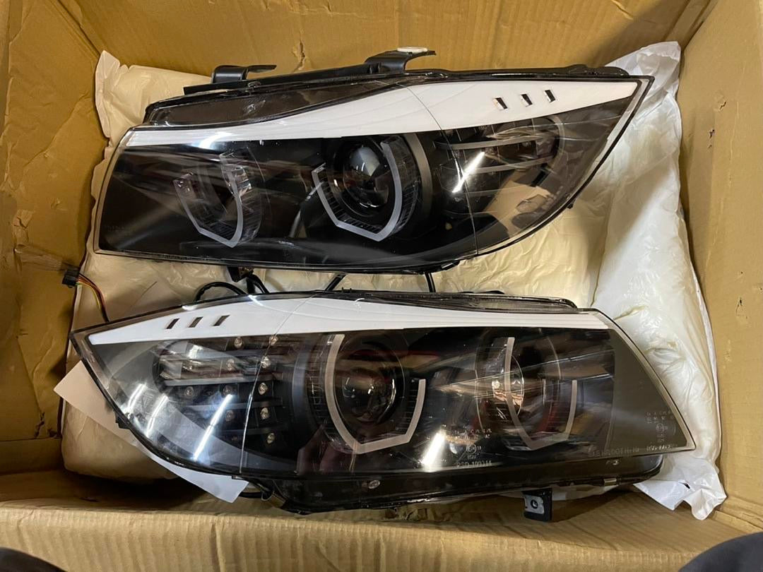 05-08 BMW 325I/ 325XI LED COLOR CHANGING BLACK HOUSING WHITE HEADLIGHT