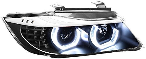 05-08 BMW 325I/ 325XI LED COLOR CHANGING BLACK HOUSING WHITE HEADLIGHT
