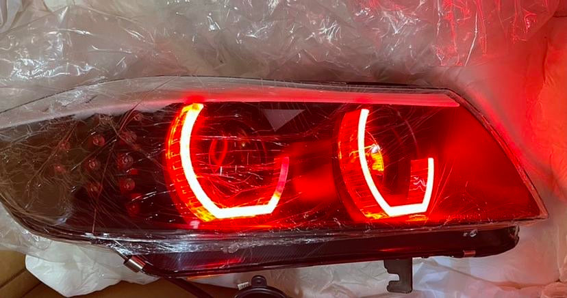 05-08 BMW 325I/ 325XI LED COLOR CHANGING BLACK HOUSING WHITE HEADLIGHT