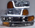 REFURBISHED 99-06 GMC SIERRA / YUKON CHROME AMBER WITH LED HEADLIGHTS