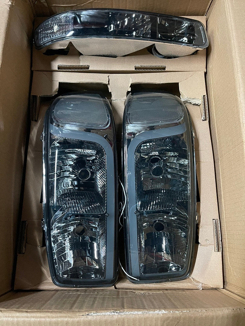 REFURBISHED 99-06 GMC SIERRA SMOKED CLEAR