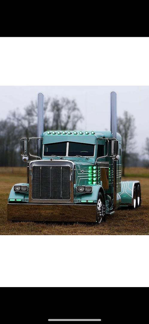 01-11 FREIGHTLINER CLASSIC, BLAC LED HALO DRL TURN SIGNAL DUAL REFLECTOR HEADLIGHTS K