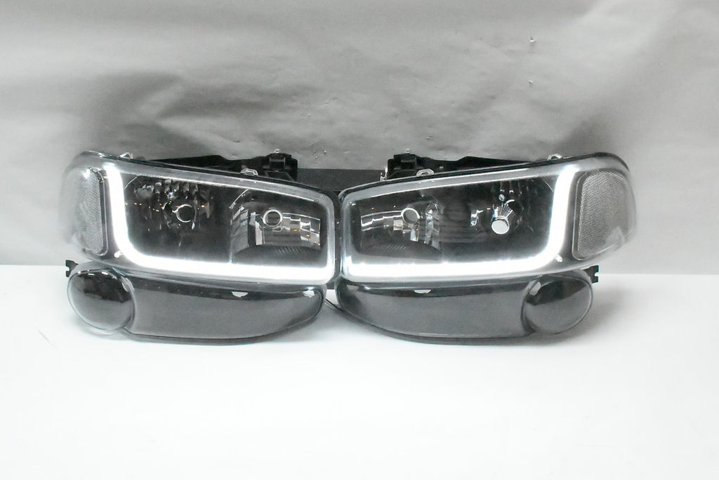 REFURBISHED 01-06 GMC DENALI BLACK CLEAR WITH LED HEADLIGHTS