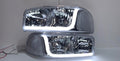 REFURBISHED 01-06 GMC DENALI CHROME CLEAR WITH LED HEADLIGHTS