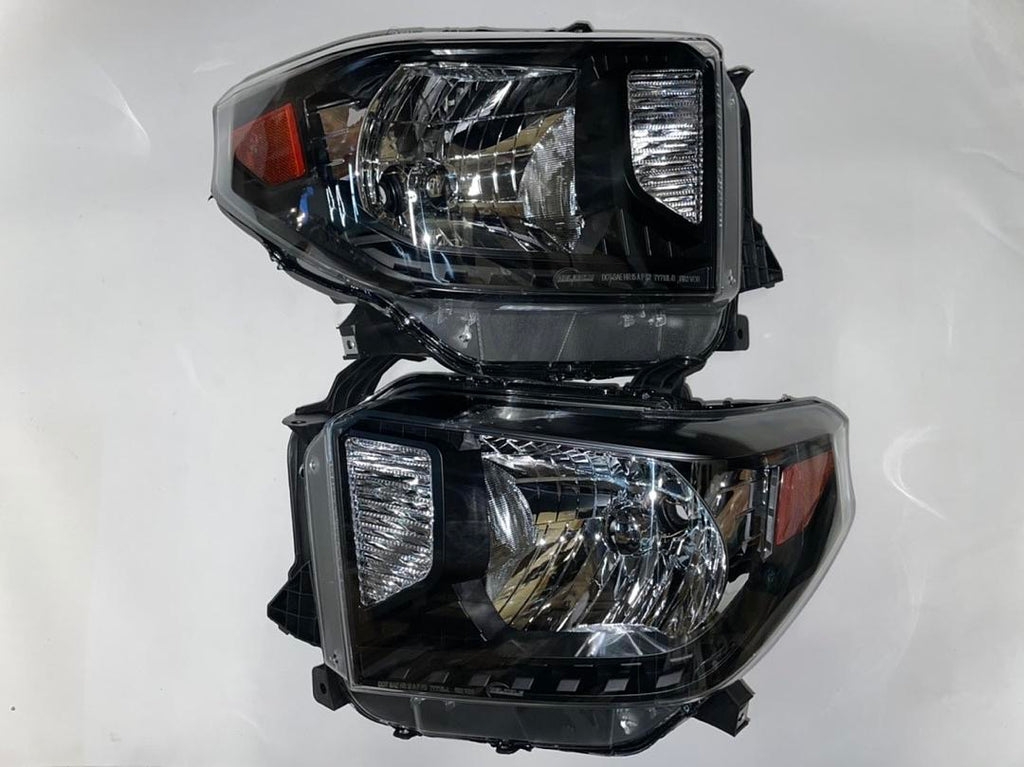 14-18 TOYOTA TUNDRA BLACK HOUSING HEADLIGHTS