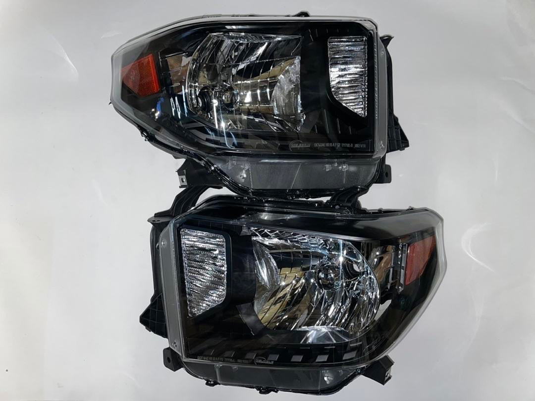 14-18 TOYOTA TUNDRA BLACK HOUSING HEADLIGHTS