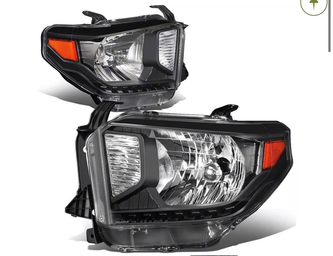 14-18 TOYOTA TUNDRA BLACK HOUSING HEADLIGHTS