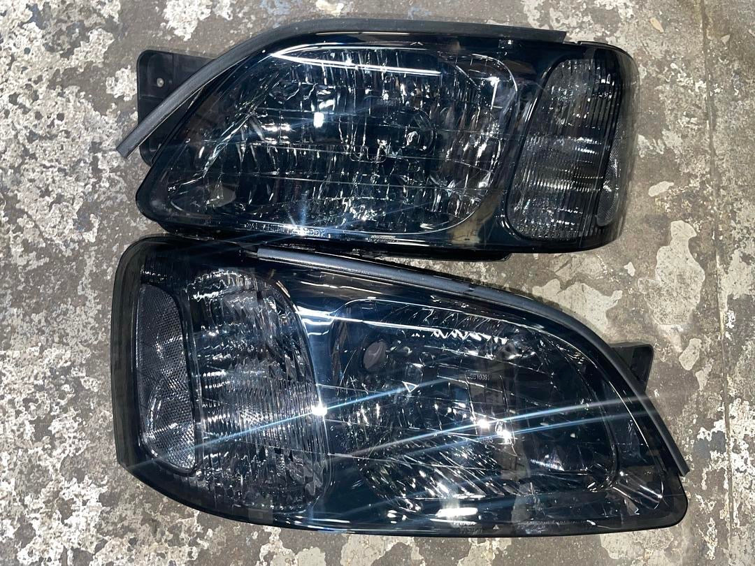 00-04 SMOKED HEADLIGHTS PAIR SUBARU LEGACY GT