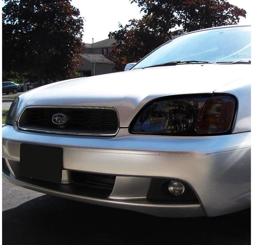 REFURBISHED SMOKE / AMBER HEADLIGHT, PAIR 00-04 SUBARU LEGACY GT