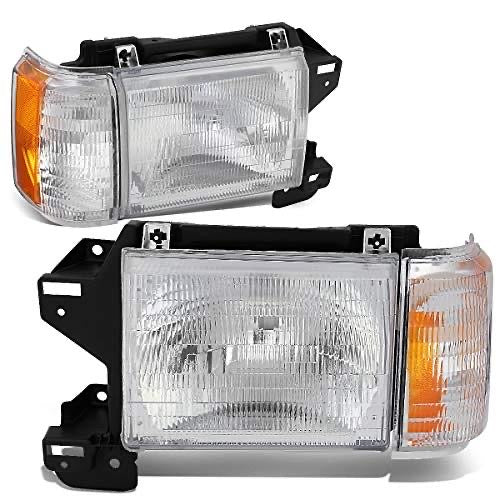 REFURBISHED 87-91 FORD BRONCO / F-150 F-250 F-350 CHROME FACTORY STYLE HEADLIGHTS REPLACEMENT
