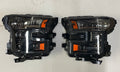 15-17 FORD F-150 BLACK HOUSING HEADLIGHTS W/ AMBER CORNERS