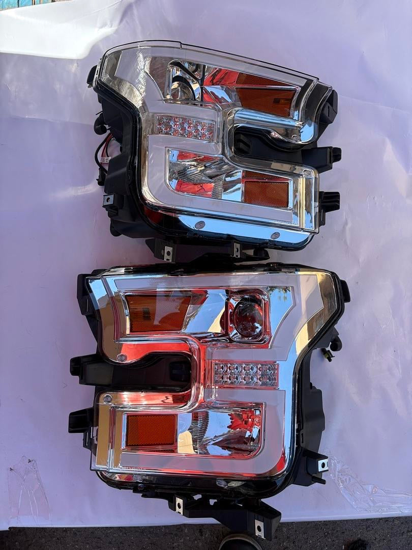 15-17 FORD F-150 CHROME AMBER LED DRL WITH LED TURN SIGNAL