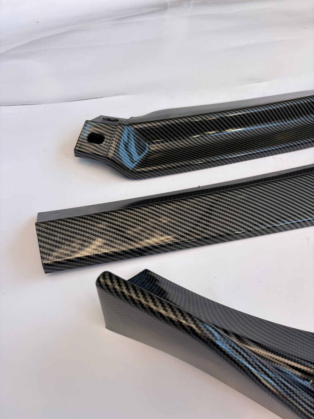 15-18 Volkswagen Jetta STP-Style Front Bumper Lip Carbon Fiber