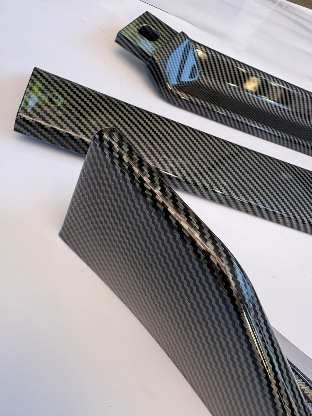15-18 Volkswagen Jetta STP-Style Front Bumper Lip Carbon Fiber