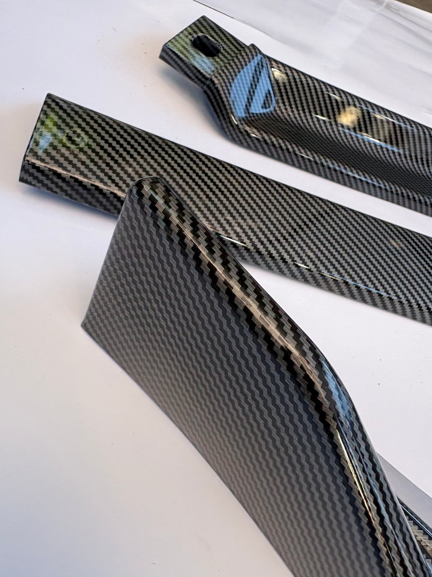 15-18 Volkswagen Jetta STP-Style Front Bumper Lip Carbon Fiber