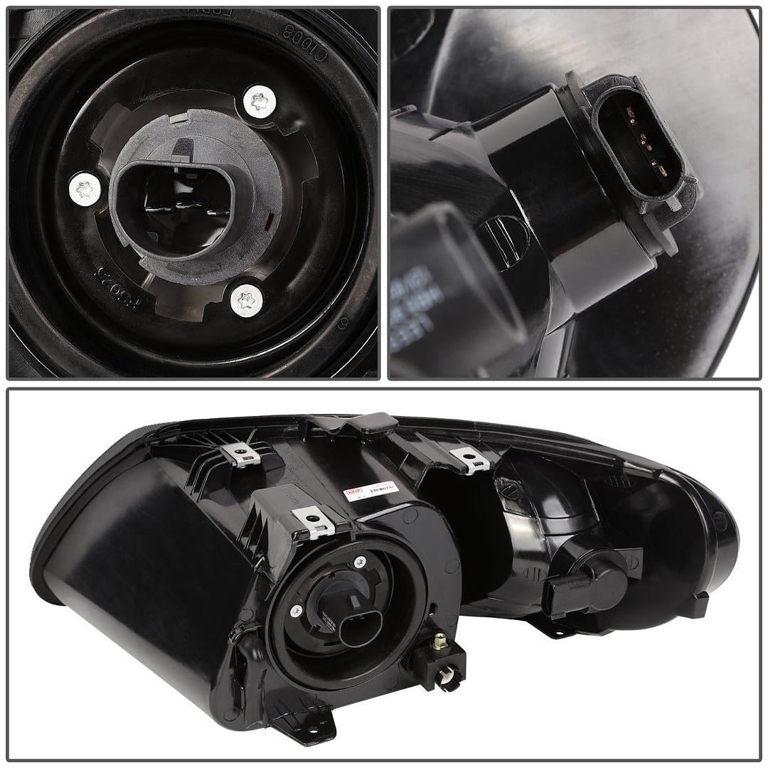 01-07 TOWN & COUNTRY/GRAND CARAVAN, 01-07 DODGE CARVANA SMOKED LENS AMBER CORNER HEADLIGHTS