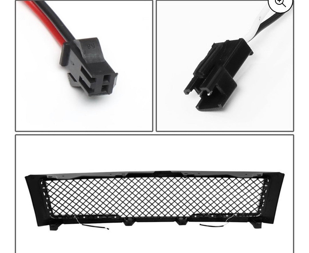 07-13 CHEVY SILVERADO 1500 led black front bumper grille