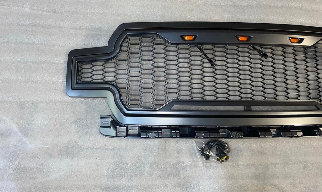 18-19 FORD F-150 CHARCOAL GRAY IMPULSE PACKAGED GRILLE