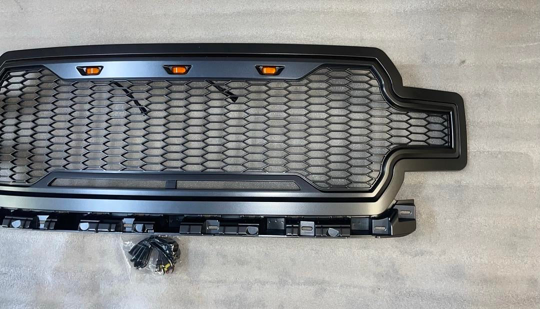 18-19 FORD F-150 CHARCOAL GRAY IMPULSE PACKAGED GRILLE