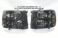 07-13 CHEVY SILVERADO BLACK SMOKED HEADLIGHTS