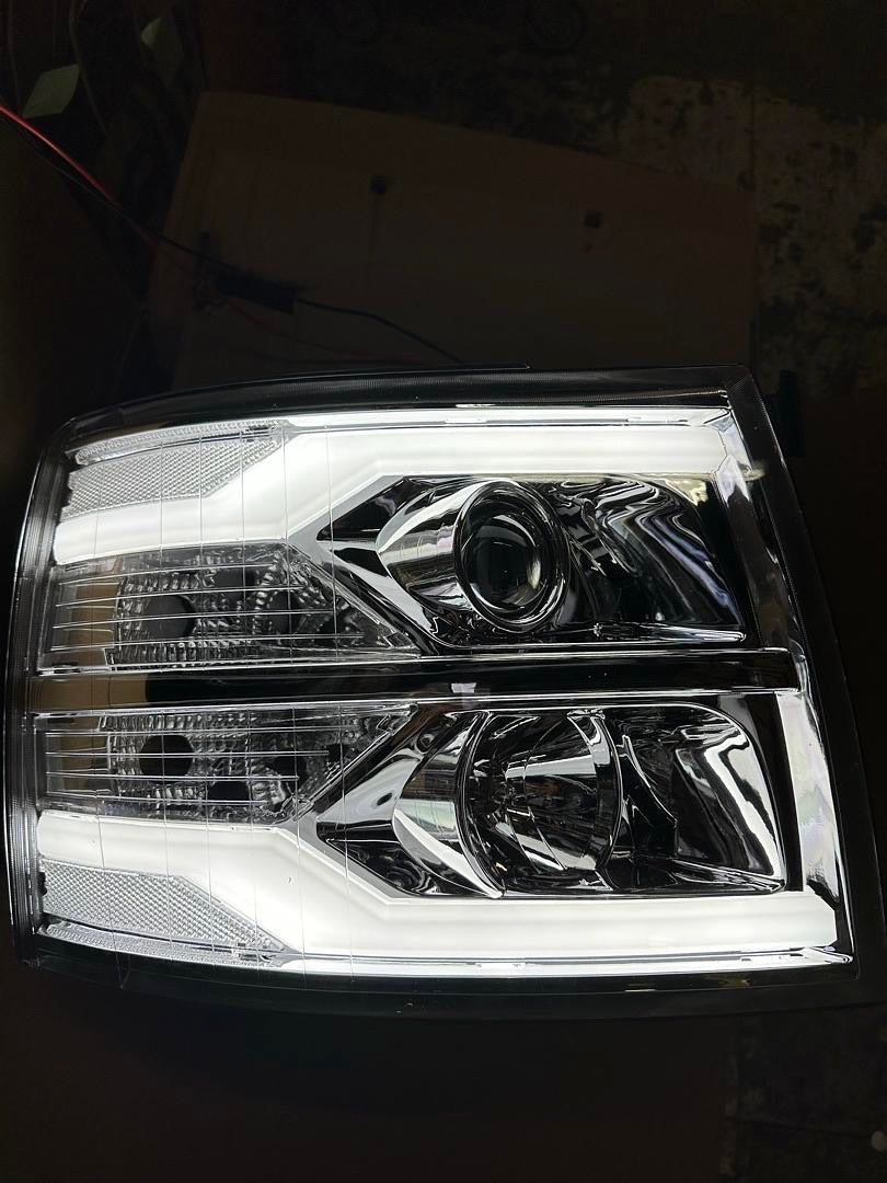 07-13 CHEVY SILVERADO CHROME CLEAR LED 3D PROJECTOR