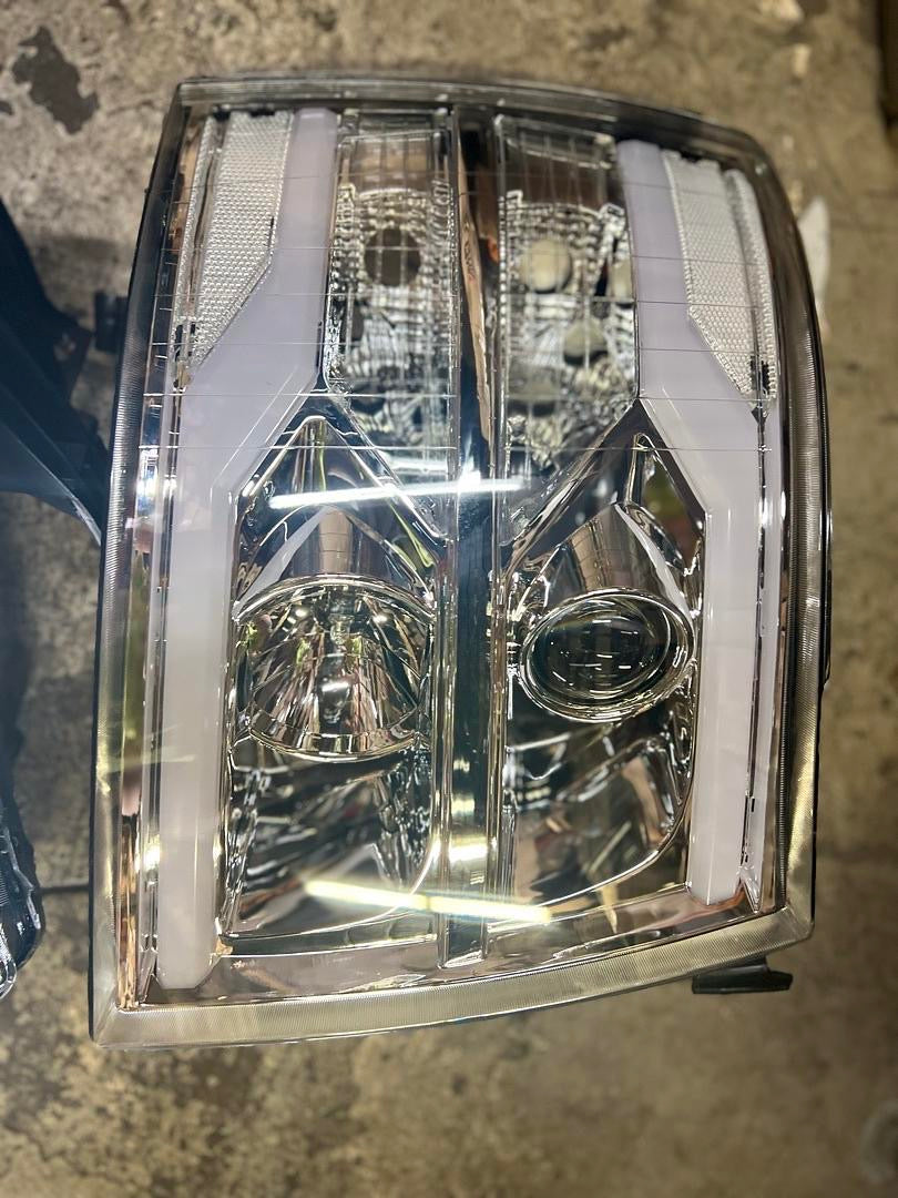 07-13 CHEVY SILVERADO CHROME CLEAR LED 3D PROJECTOR