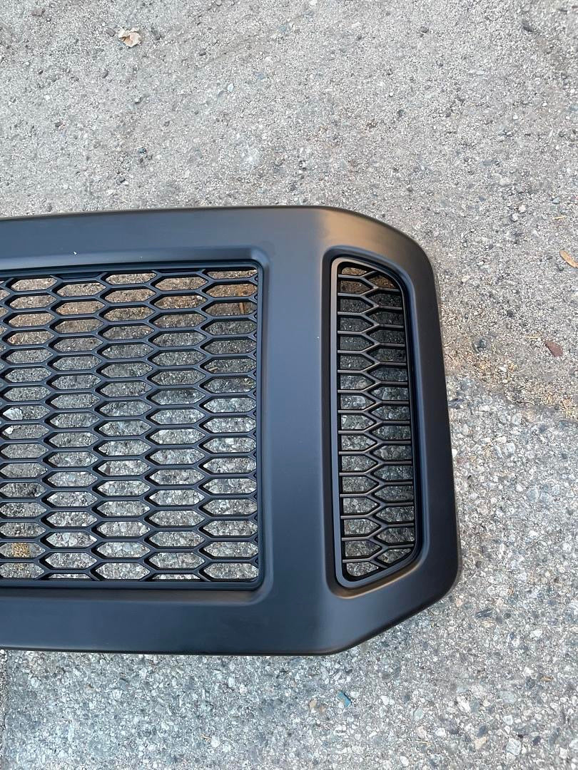 05-07 FORD F250 F350 F450 F550 MATTE BLACK DIAMOND MESH GRILLE