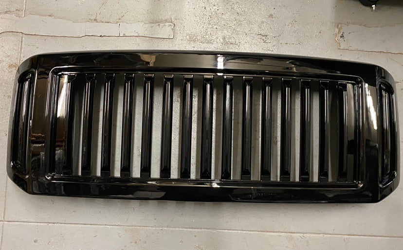 05-07 FORD F-250 F-350 F-450 F550 SUPER DUTY FRONT GRILLE - BADGELESS HONEYCOMB CHROME