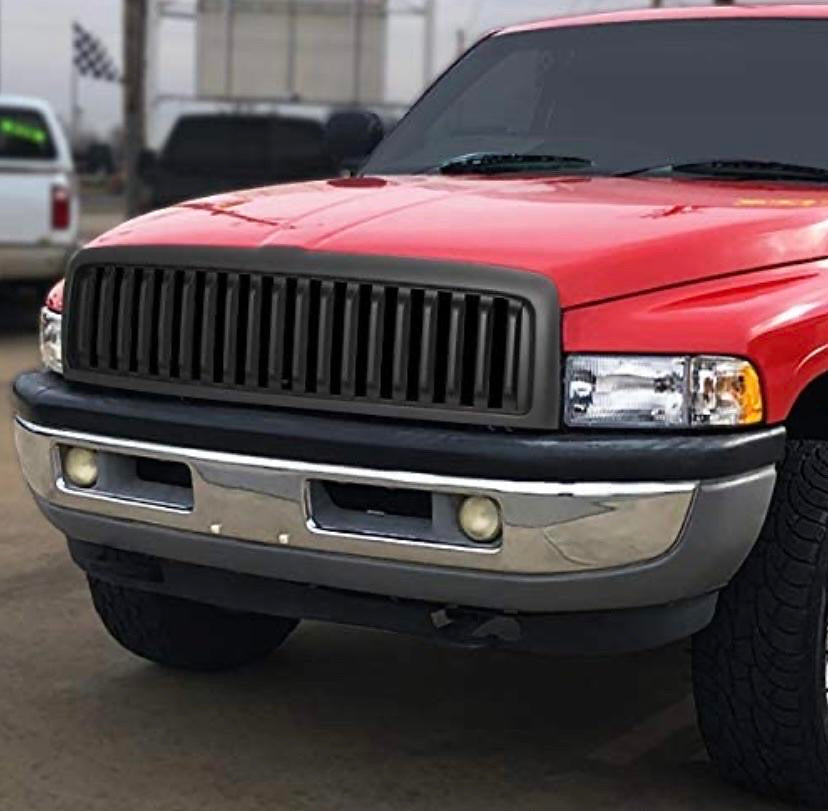 94-02 DODGE RAM 1500 MATTE BLACK GRILLE/GRILL