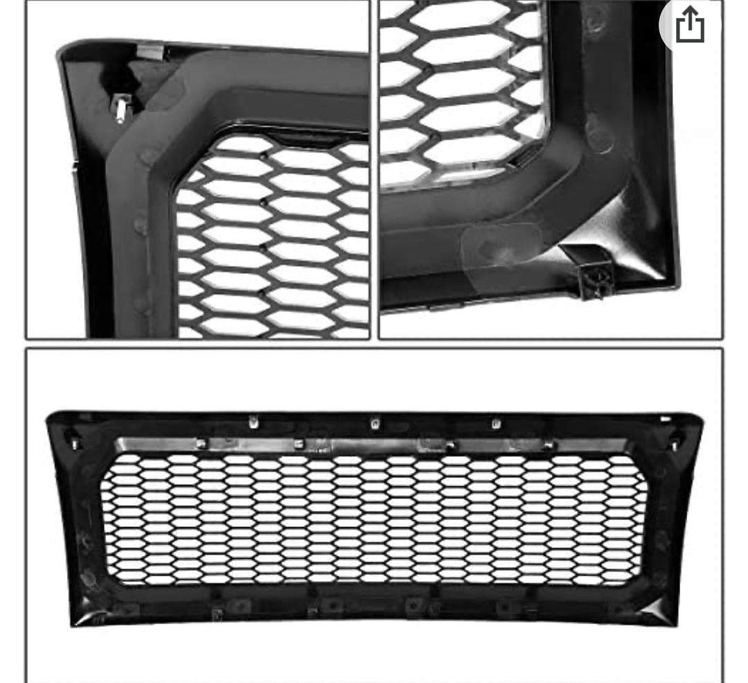 09-14 FORD F-150 MATTE HONEYCOMB FRONT BUMPER GRILLE GRILL REPLACEMENT
