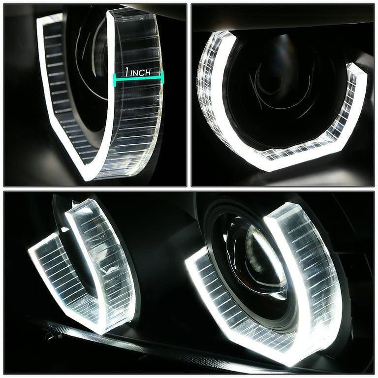 FOR 1996 TO 2001 AUDI A4&QUATTRO 3D LED HALO PROJECTOR RGB COLOR CHANGE HEADLIGHT BLACK HOUSING HEADLAMP 97 98 99 00 LEFT + RIGHT