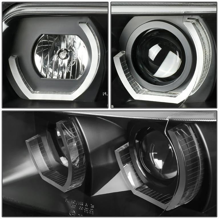 FOR 1996 TO 2001 AUDI A4&QUATTRO 3D LED HALO PROJECTOR RGB COLOR CHANGE HEADLIGHT BLACK HOUSING HEADLAMP 97 98 99 00 LEFT + RIGHT