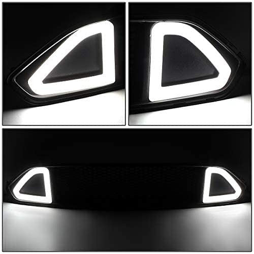 REJILLA DELANTERA PARA PARACHOQUES CON FORMA DE PANAL DE ABEJA, COLOR BLANCO PARA FORD MUSTANG BASE, ECOBOOST, GT 18-20