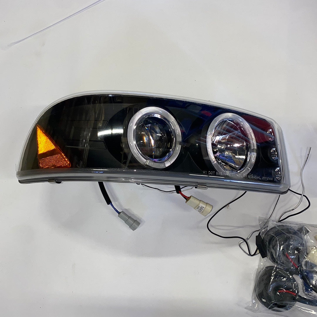 01-06 GMC DENALI HALO PROJECTORS BLACK CLEAR TOPS ONLY