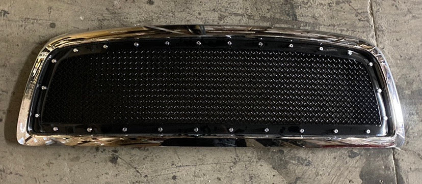 09-12 DODGE RAM 1500 black chrome front grill