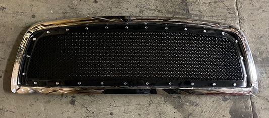 09-12 DODGE RAM 1500 black chrome front grill